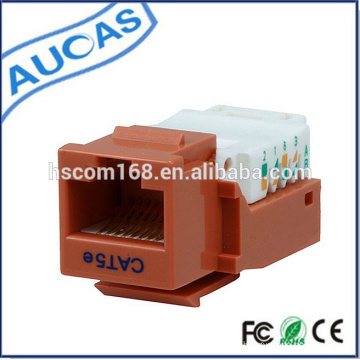 Red cat5e rj45 UTP clavija trapezoidal / cat6 8p8c 90 grados modular jack / amp krone systimax modular conector